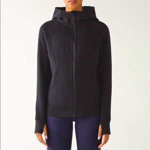 Black Scuba Hoodie Lululemon size 6